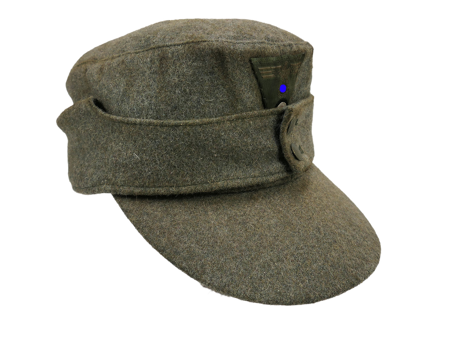Wehrmacht M43 Feldmütze M1943 mit Trapez Effekten Mützenadler Gr.59/60 BATTLE WORN