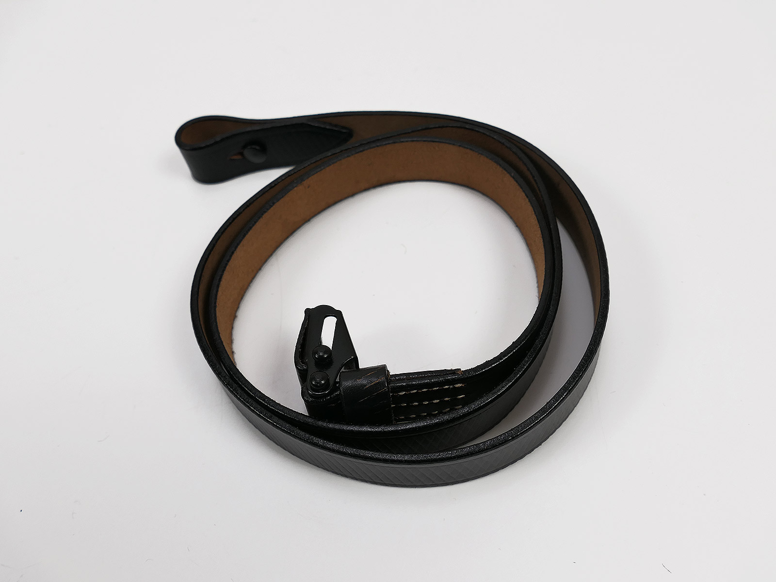 Wehrmacht MP40 MP38 Riemen SCHWARZ / Leder Trageriemen Lederriemen (N)