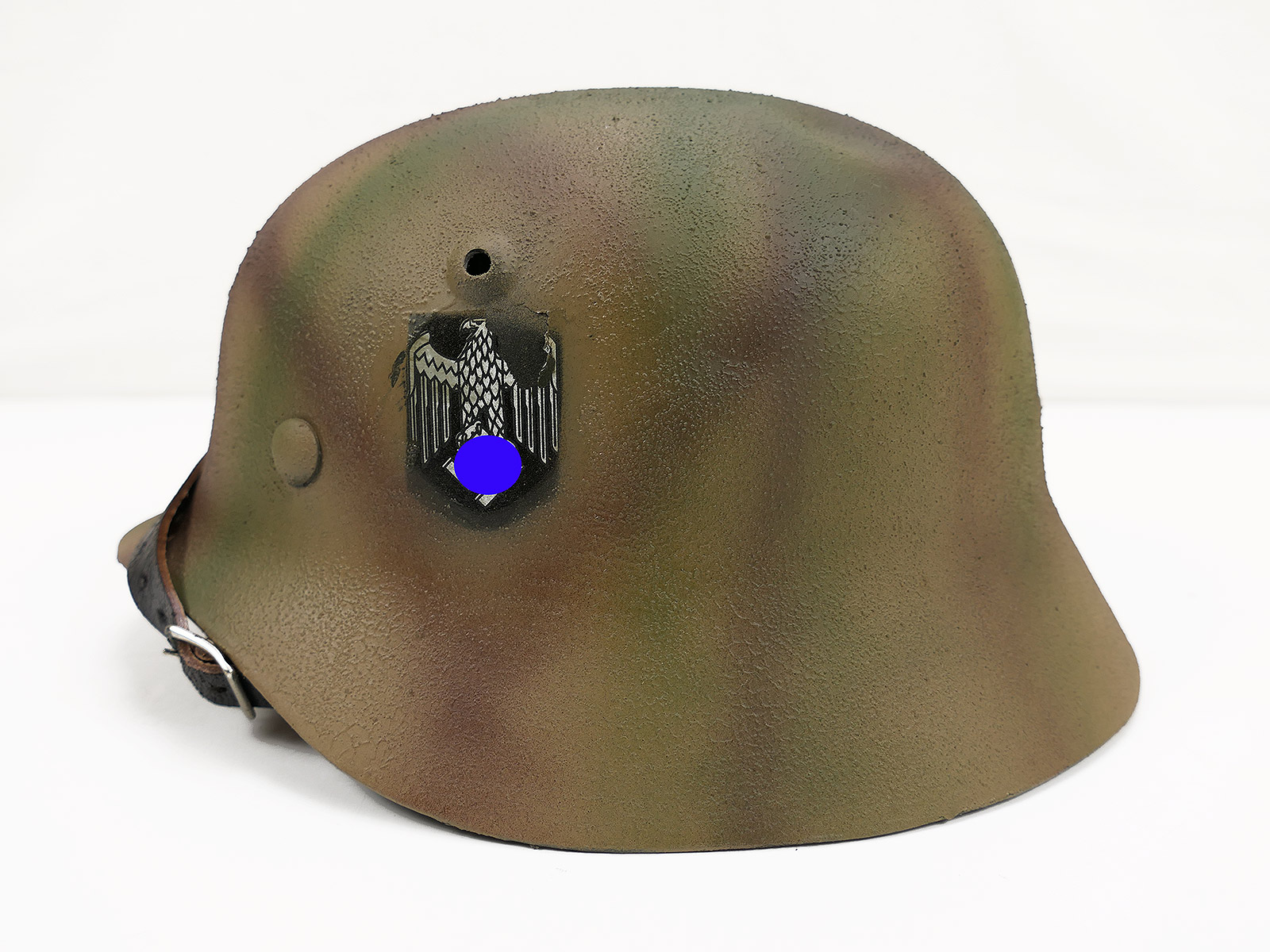#E/ Wehrmacht Normandie camouflage SD Stahlhelm M35 M40 Tarnhelm Gr. 57/58