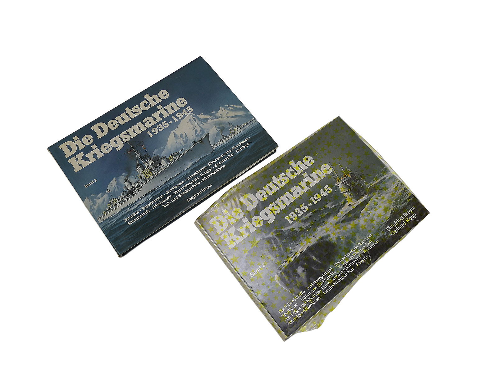 2x Buch Kriegsmarine / Siegfried Breyer - Die Deutsche Kriegsmarine 1935 - 1945  Band 2 + 3