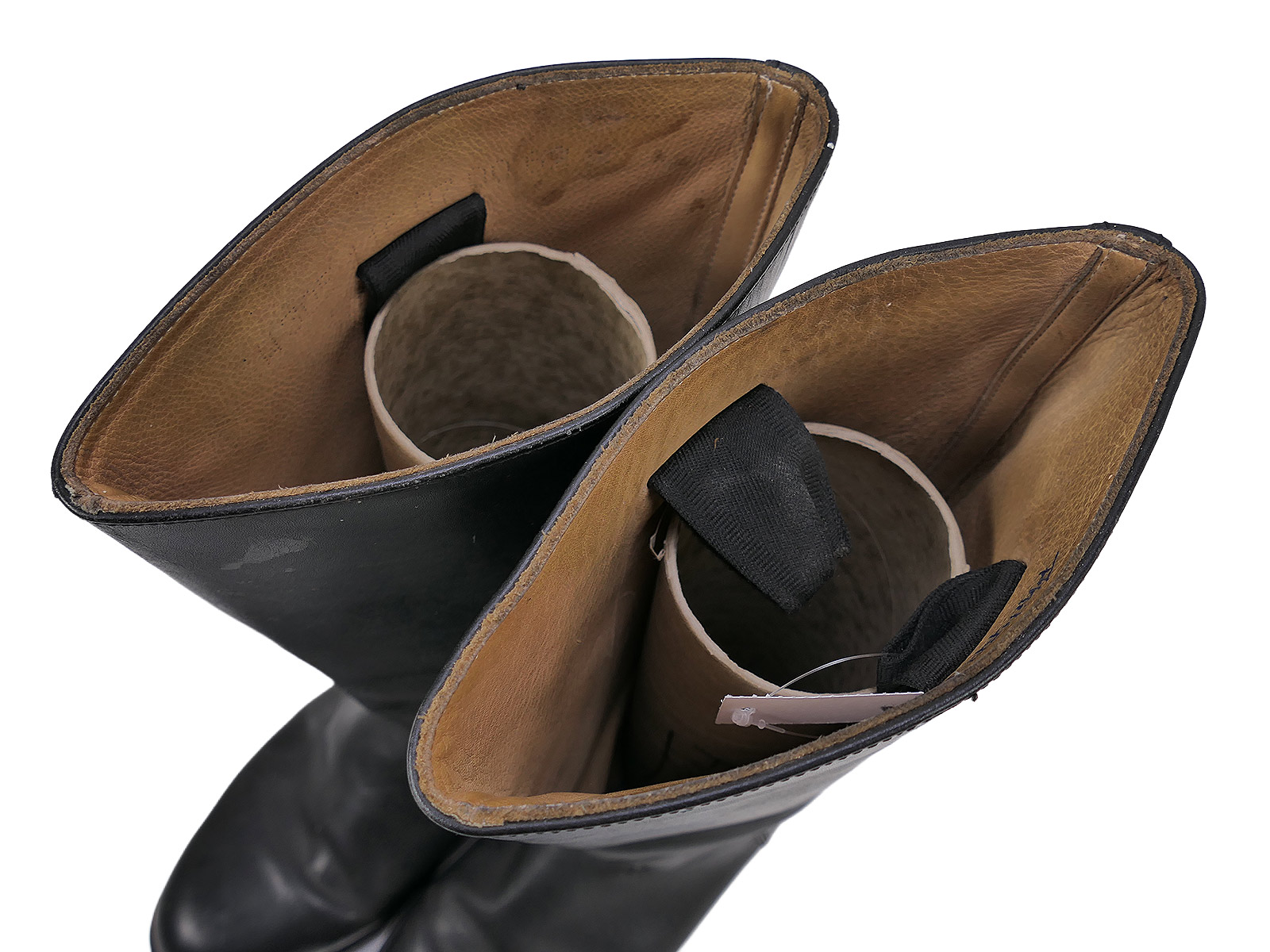 Typ Wehrmacht Leder Stiefel Knobelbecher Schaftstiefel Wachbataillon Gr.47 mit Hufeisen 305/116 TOP