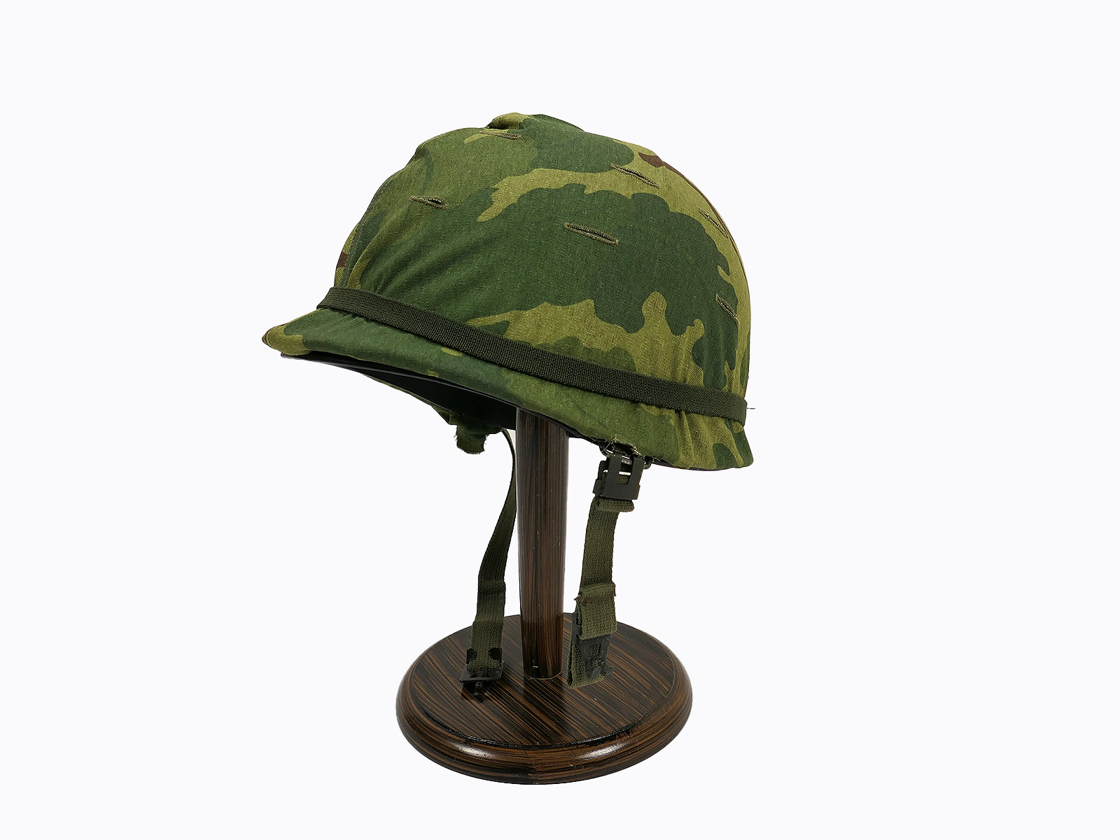 US ARMY M1 Stahlhelm Vietnam / Korea mit Mitchell Helmbezug 1969 NAM 
