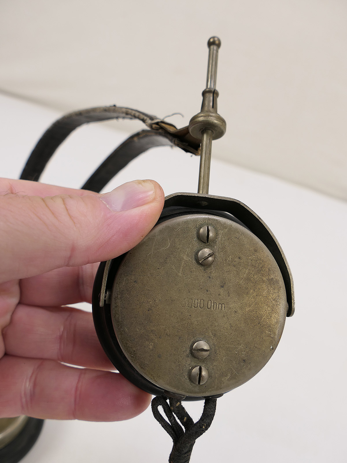 WW2 Wehrmacht Kopfhörer Funkgerät Doppelfernhörer COLLECTION BATTLE WORN