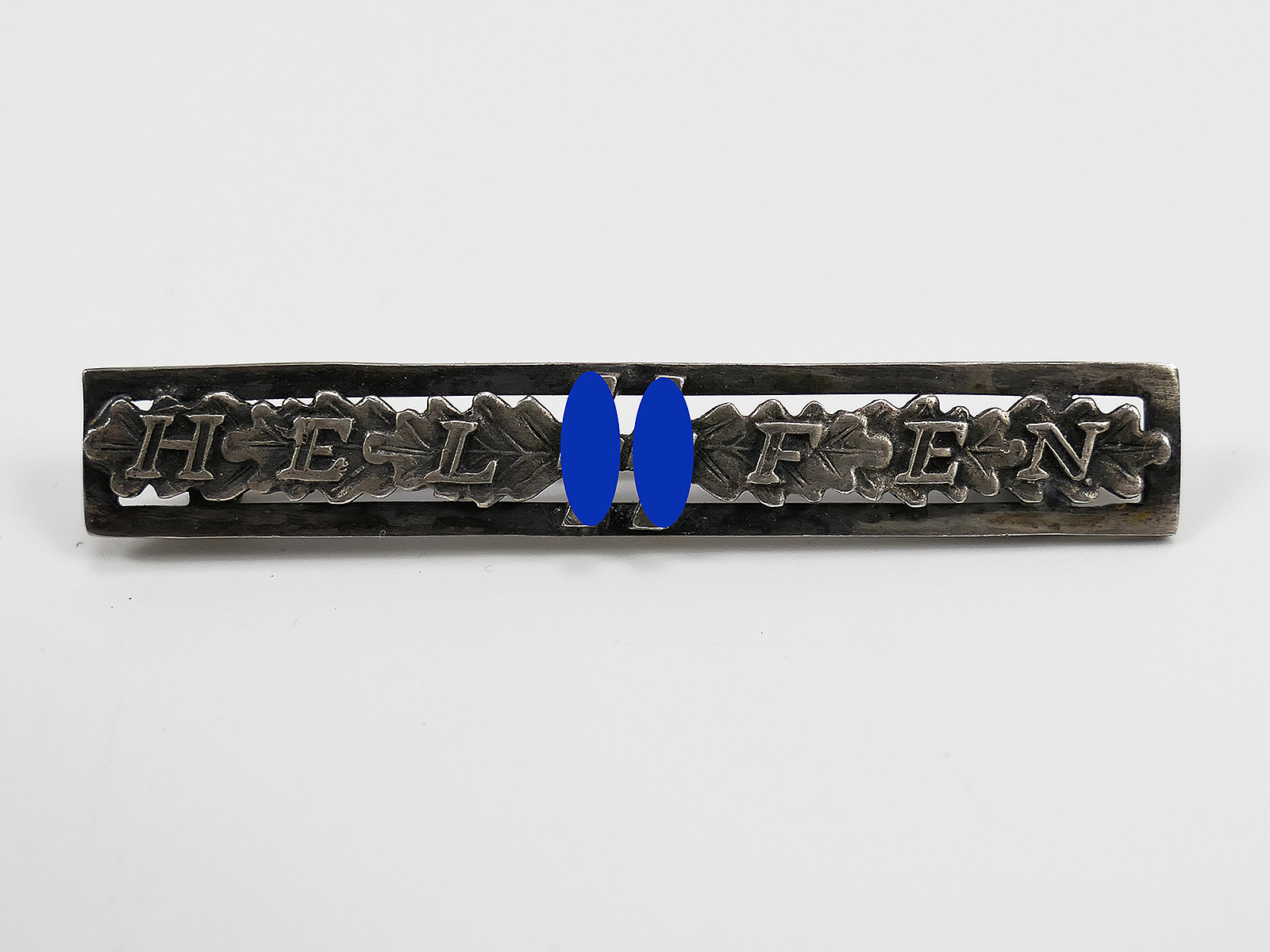 Silberspange Spange für SS-Helferinnen "H E L (SS) F E N" 800er Silber