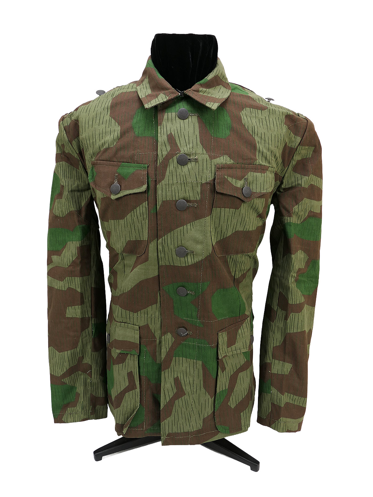 Wehrmacht Splittertarn Viertaschenrock Feldbluse Tarnbluse Tarnjacke 