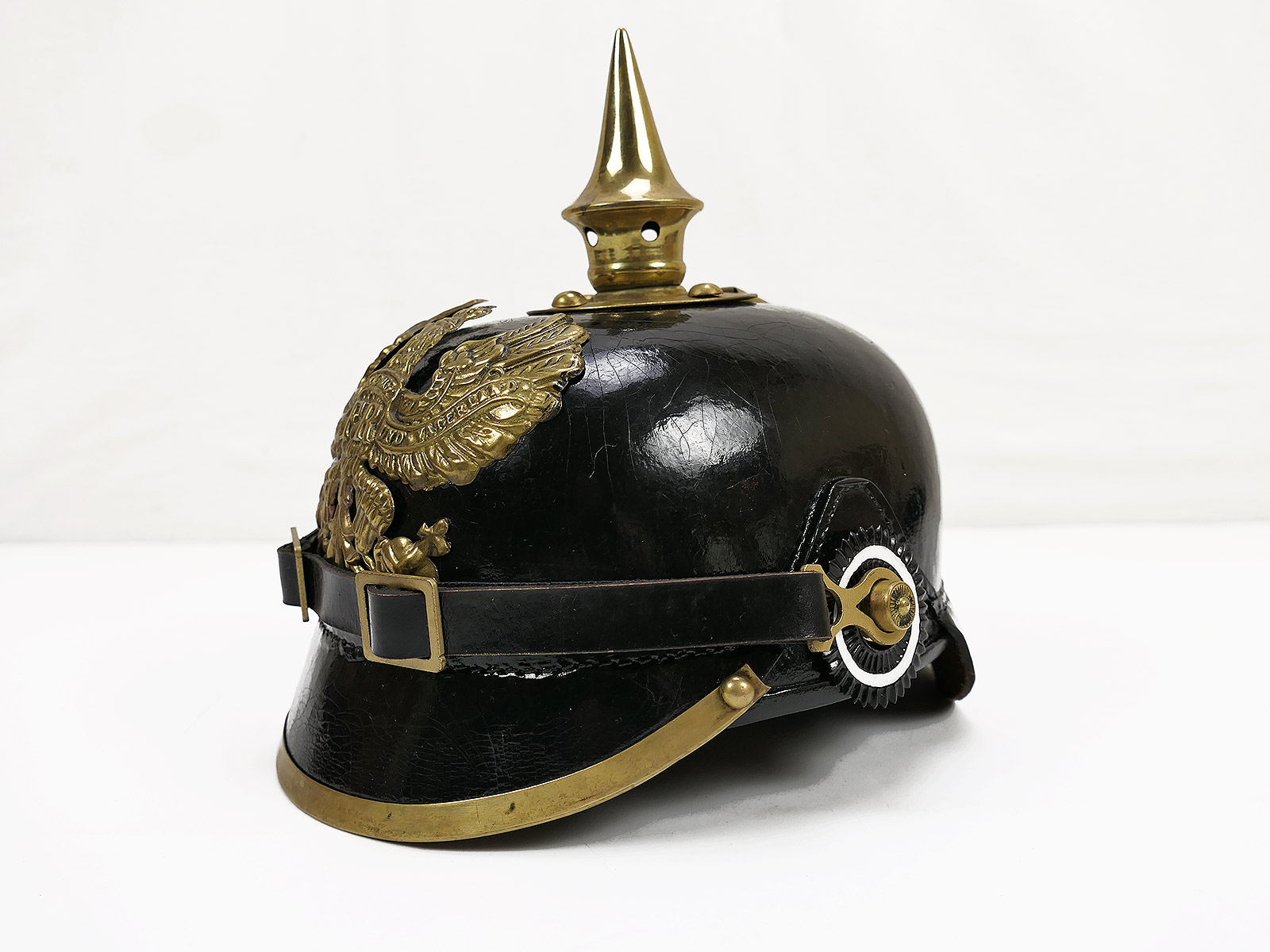 WK1 Helm Pickelhaube Preußen Mannschaften Spiked Helmet Prussian *HANDCRAFTED*