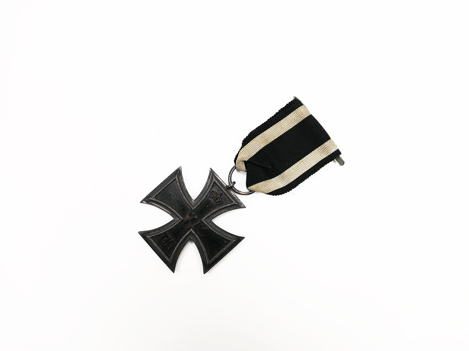 #D Original WK1 Eisernes Kreuz 2.Klasse 1914 / 1813 EK2 mit Hersteller am Band 