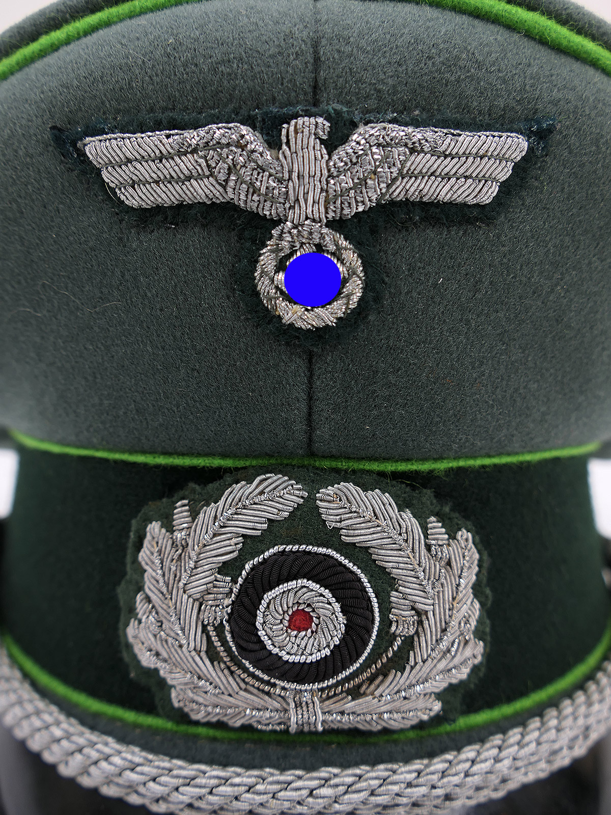Wehrmacht Schirmmütze Offizier Panzergrenadier Gr.58 Premium Museumsanfertigung mit Original gestickten Effekten COLLECTION
