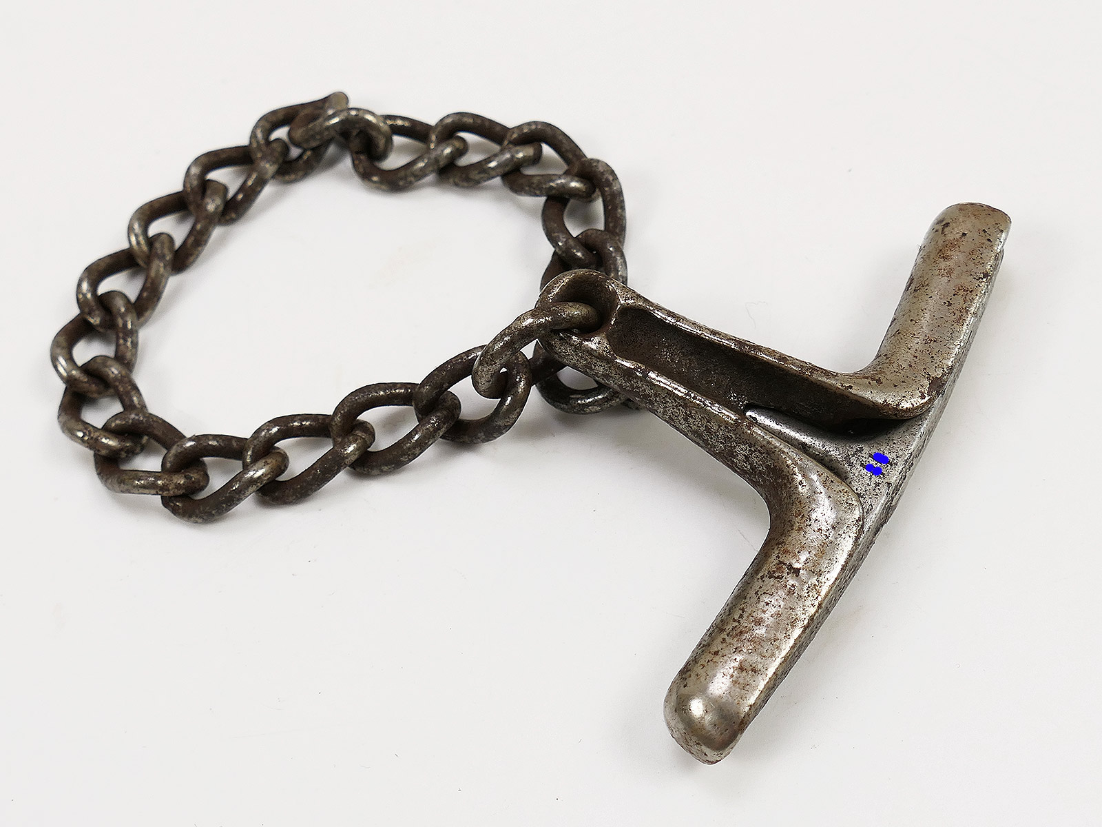 #7 SS Hand Knebel Knebelkette Abführ-, Vorführ- oder Knebelkette ANTIK