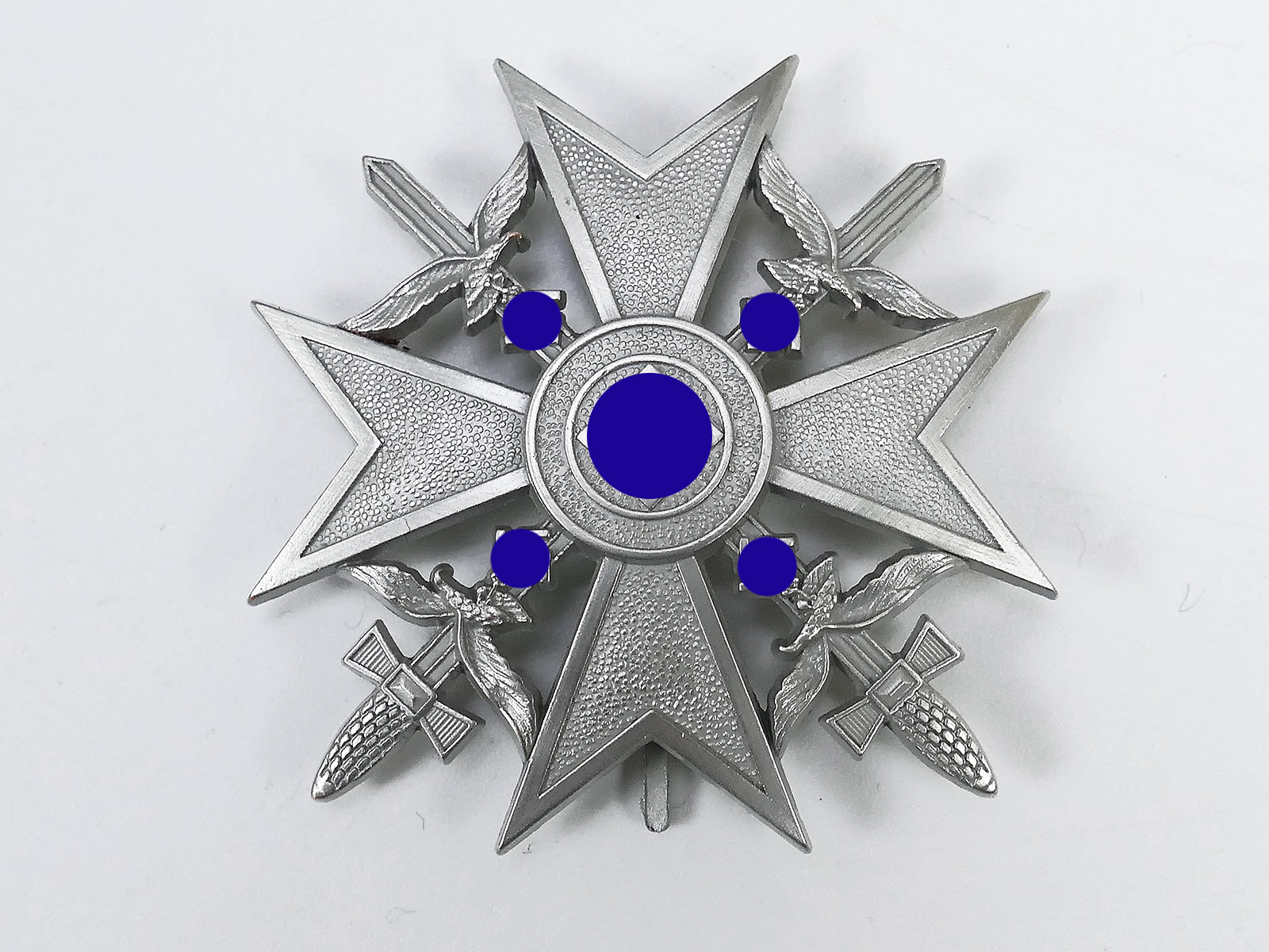 Spanienkreuz in Silber mit Schwertern Ehrenkreuz Spanien