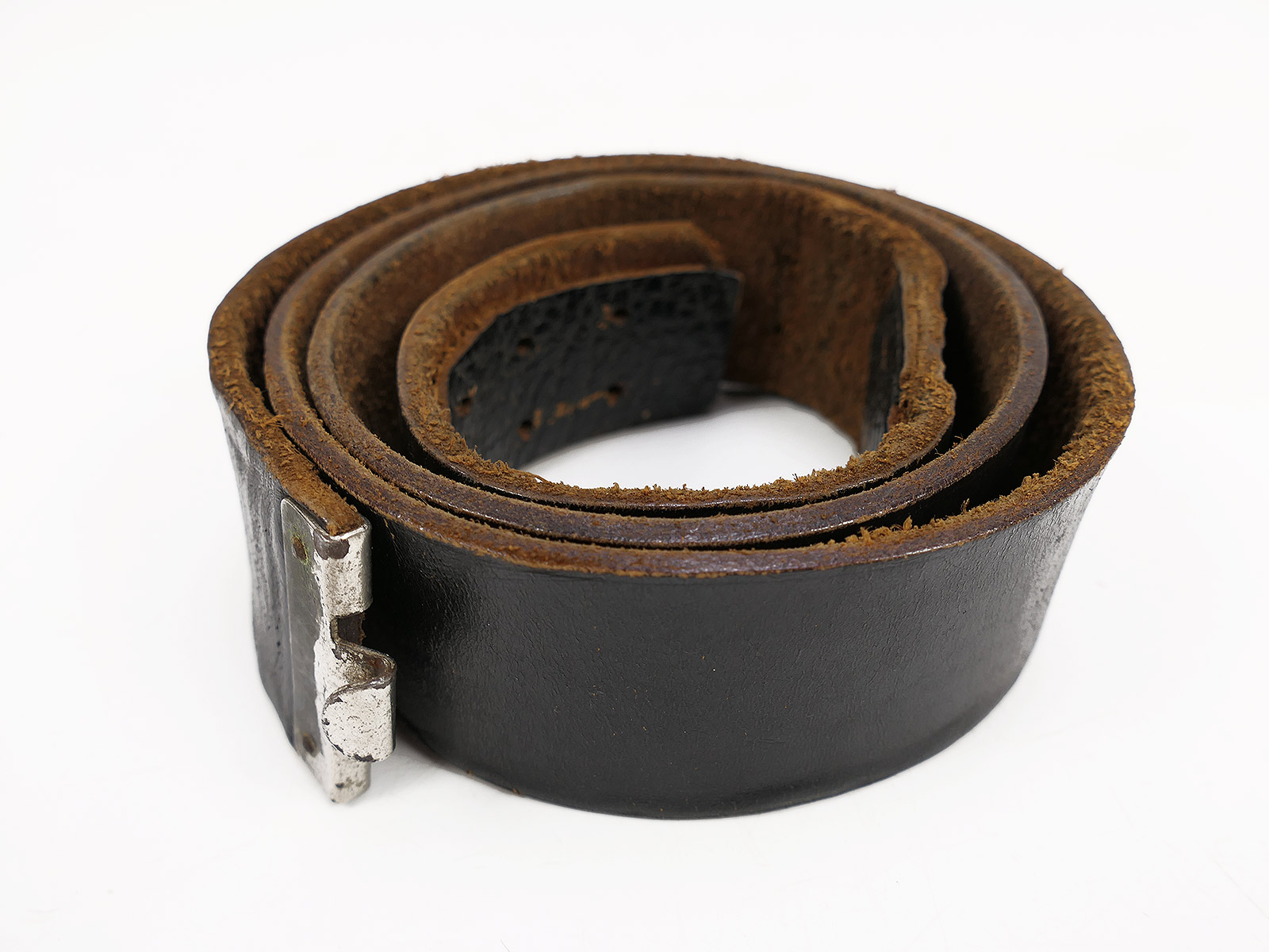 Vintage Leder Koppel / Koppelriemen Lederkoppel 110cm COLLECTION BATTLE WORN