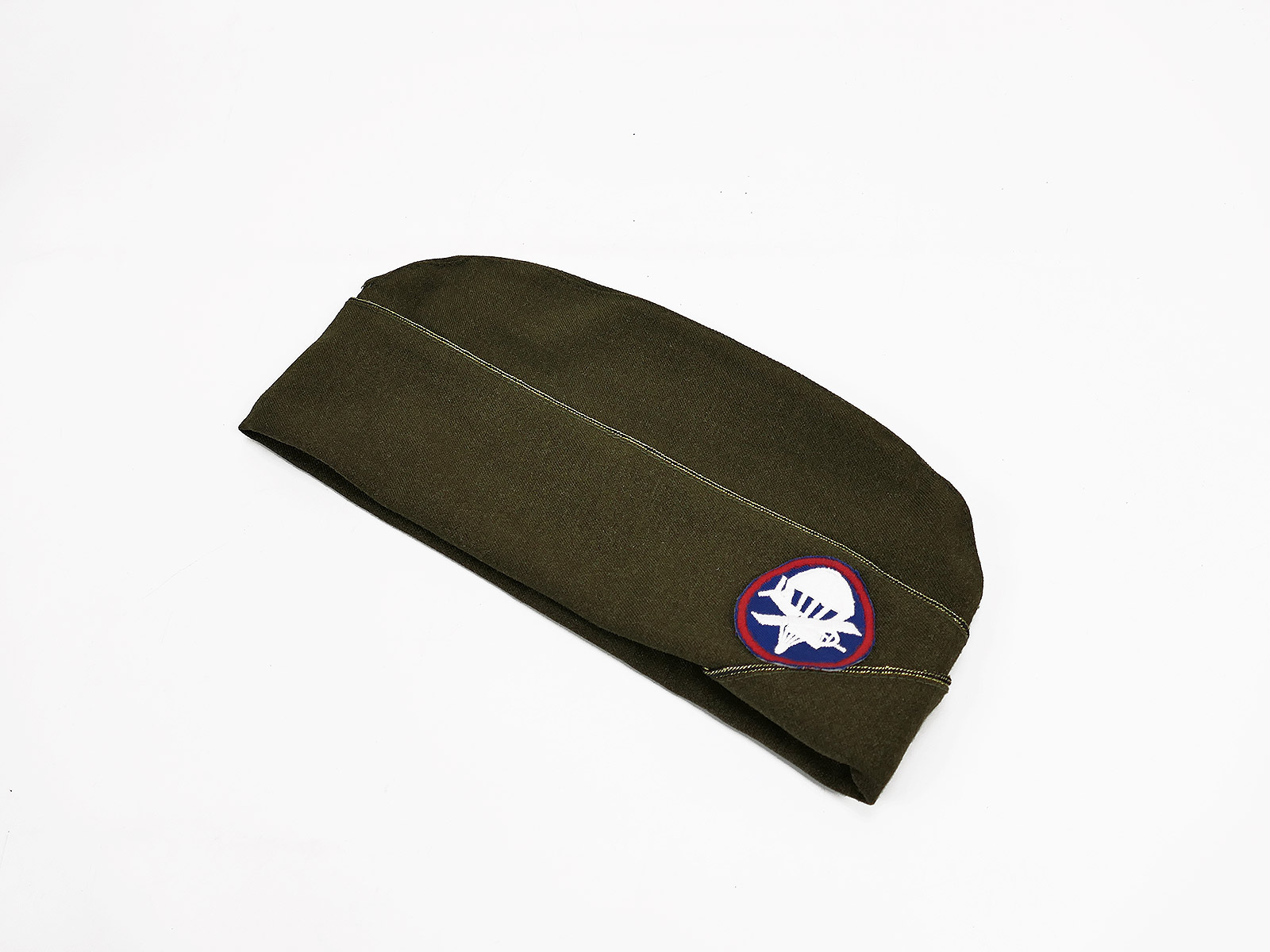 US Type WW2 Officers Lieutenant Garrison Cap Para Glider Schiffchen Gr.60 COLLECTION 