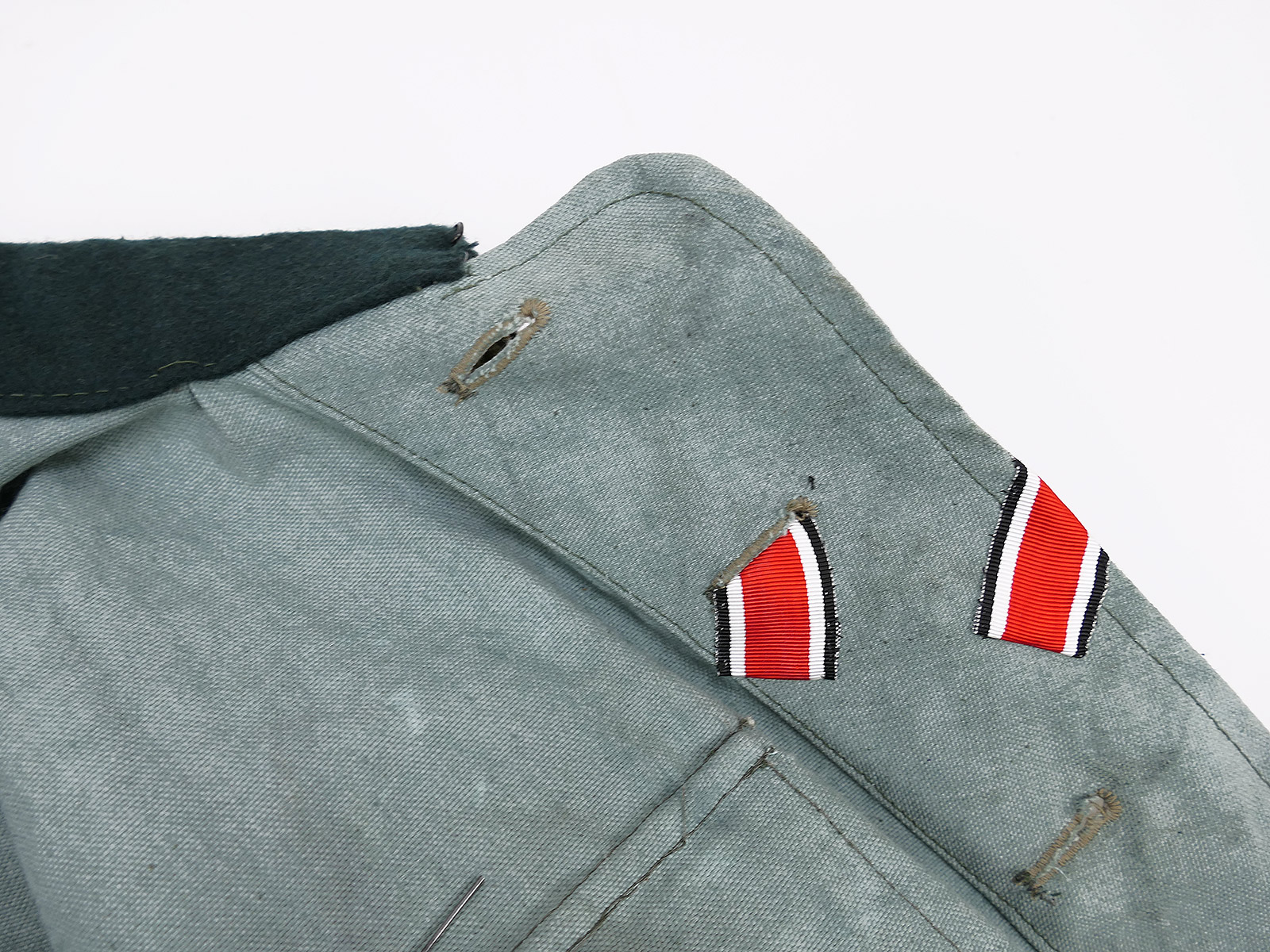 Wehrmacht M41 Offiziers Sommer Feldbluse Uniform Leutnant Panzerjäger COLLECTION BATTLE WORN