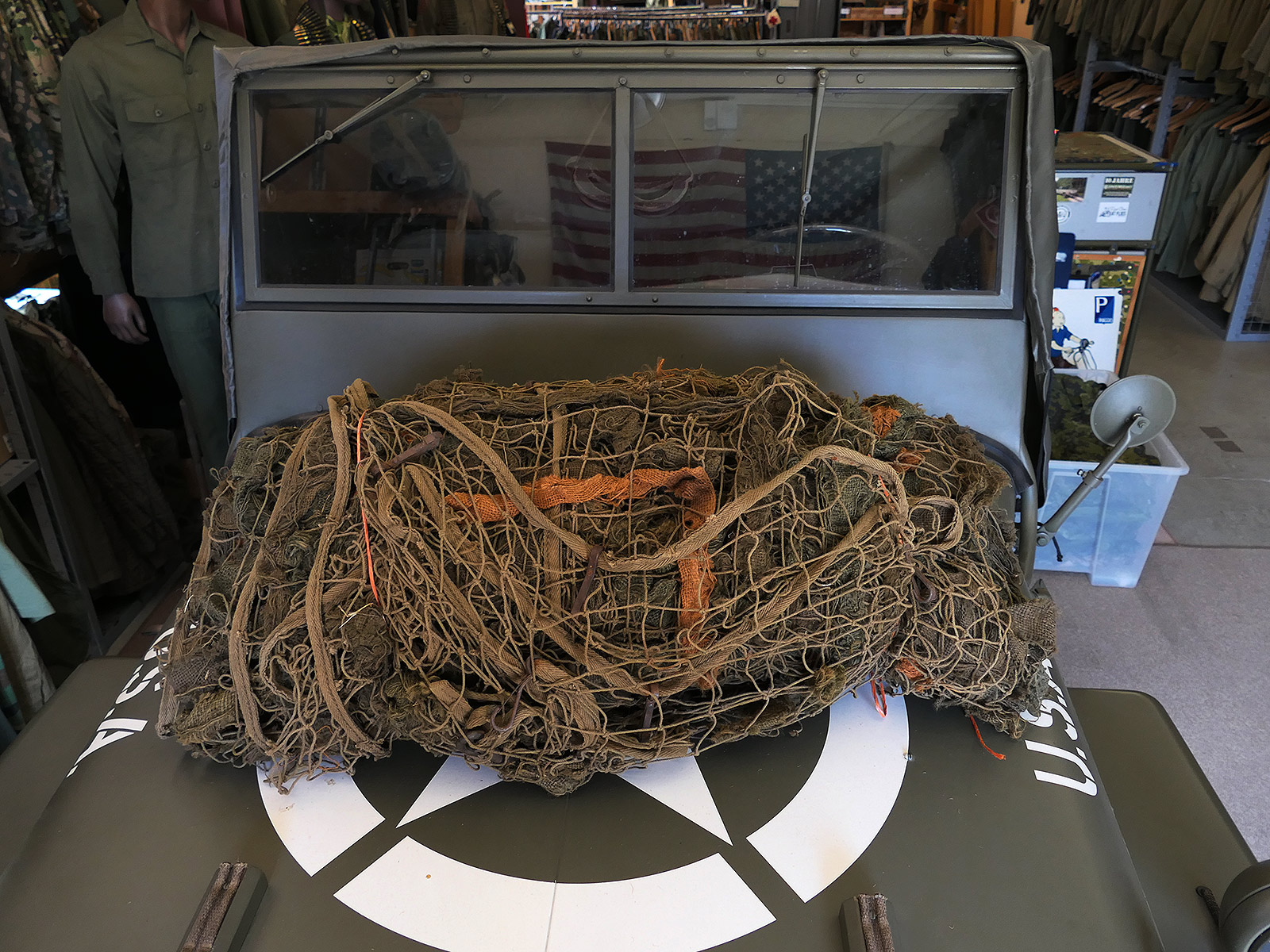 US ARMY WW2 Tarnnetz Camouflage Net US Willys Jeep Ford GPW Netz 8x4m