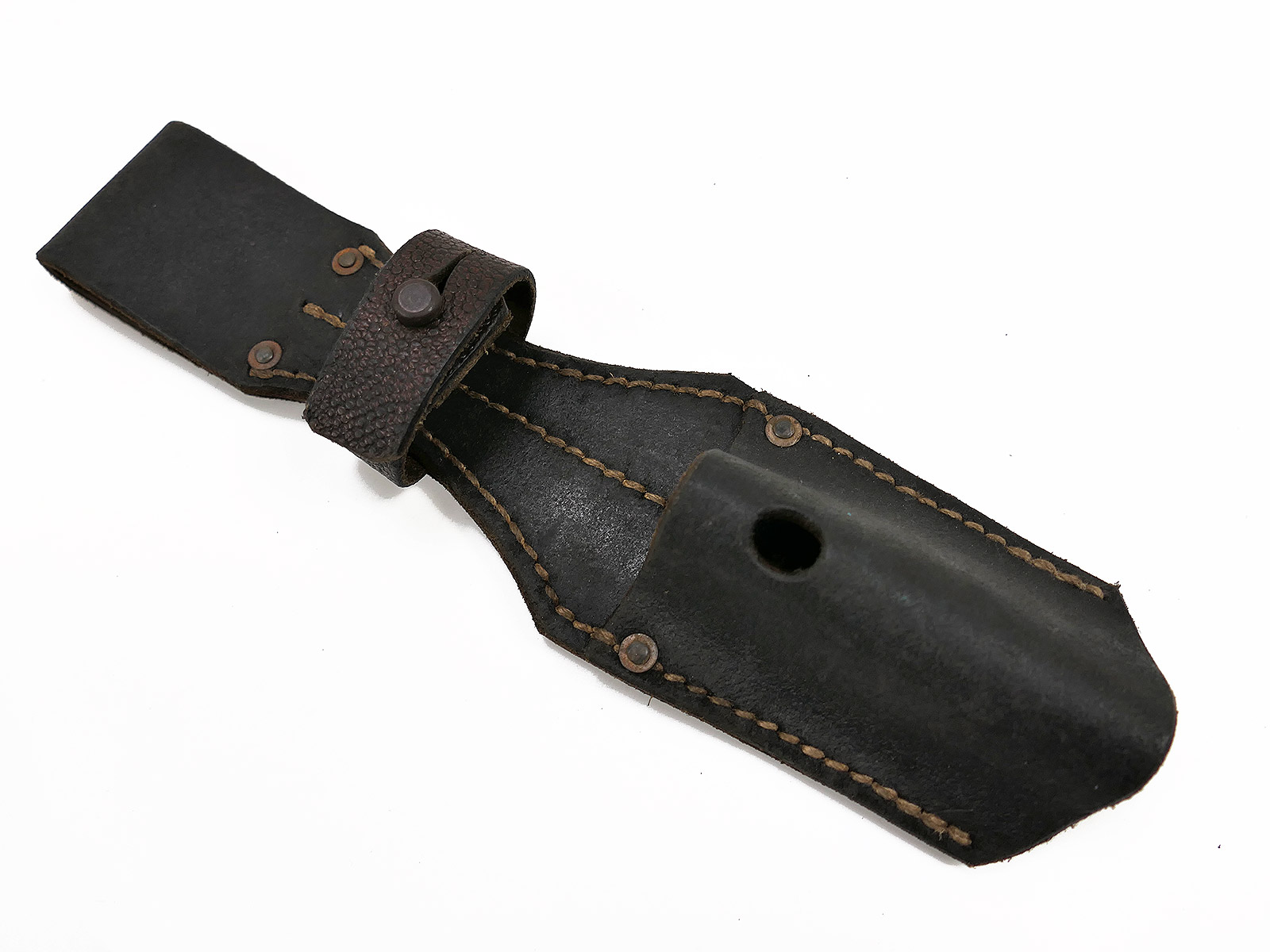 Wehrmacht Koppelschuh K98 Bajonett schwarz / Seitengewehrtasche Stuttgart 1941