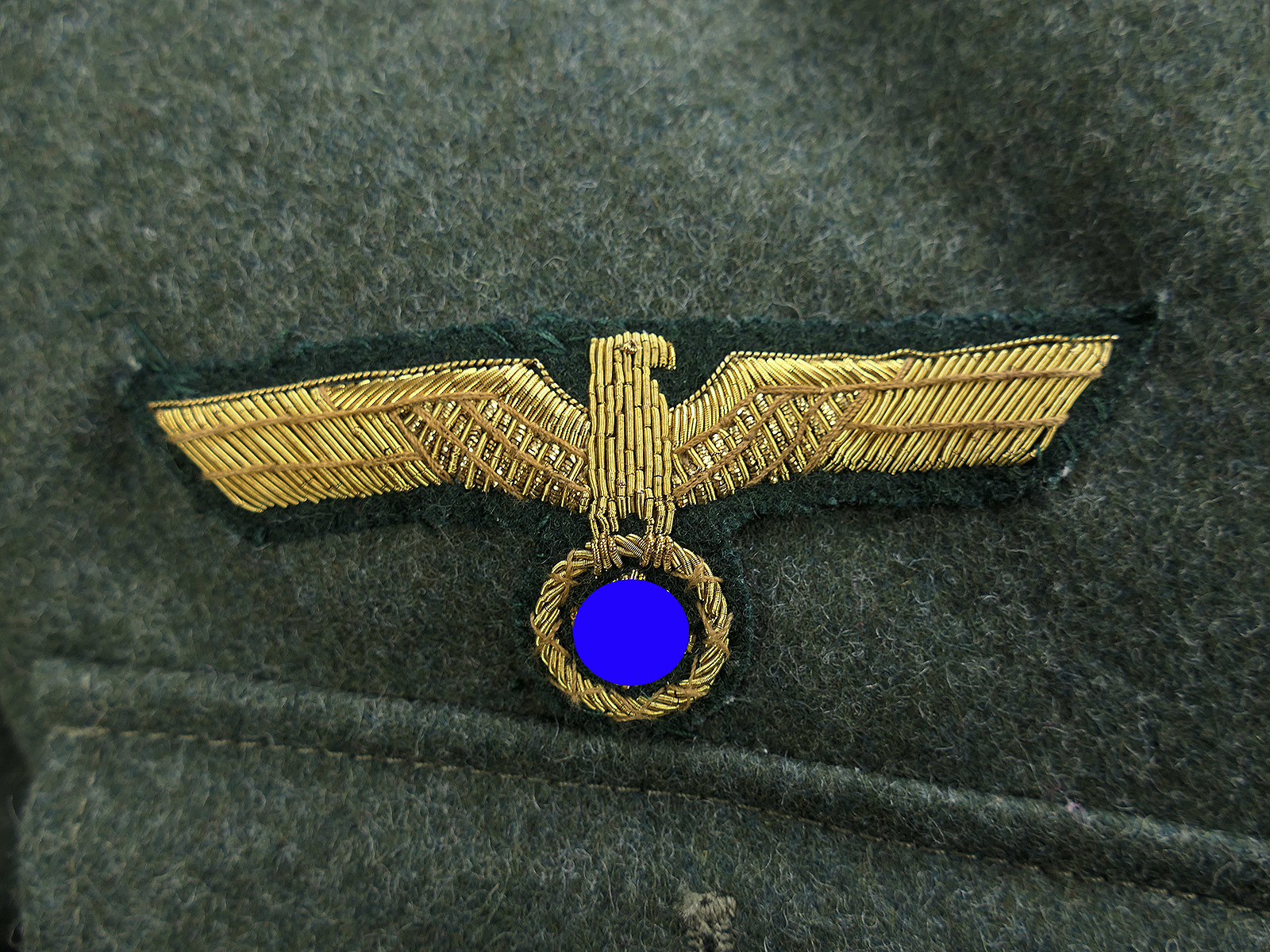 Wehrmacht M36 Uniform Feldbluse General Gr.54 mit Ritterkreuz Pour Le Merite Spanienkreuz effektiert