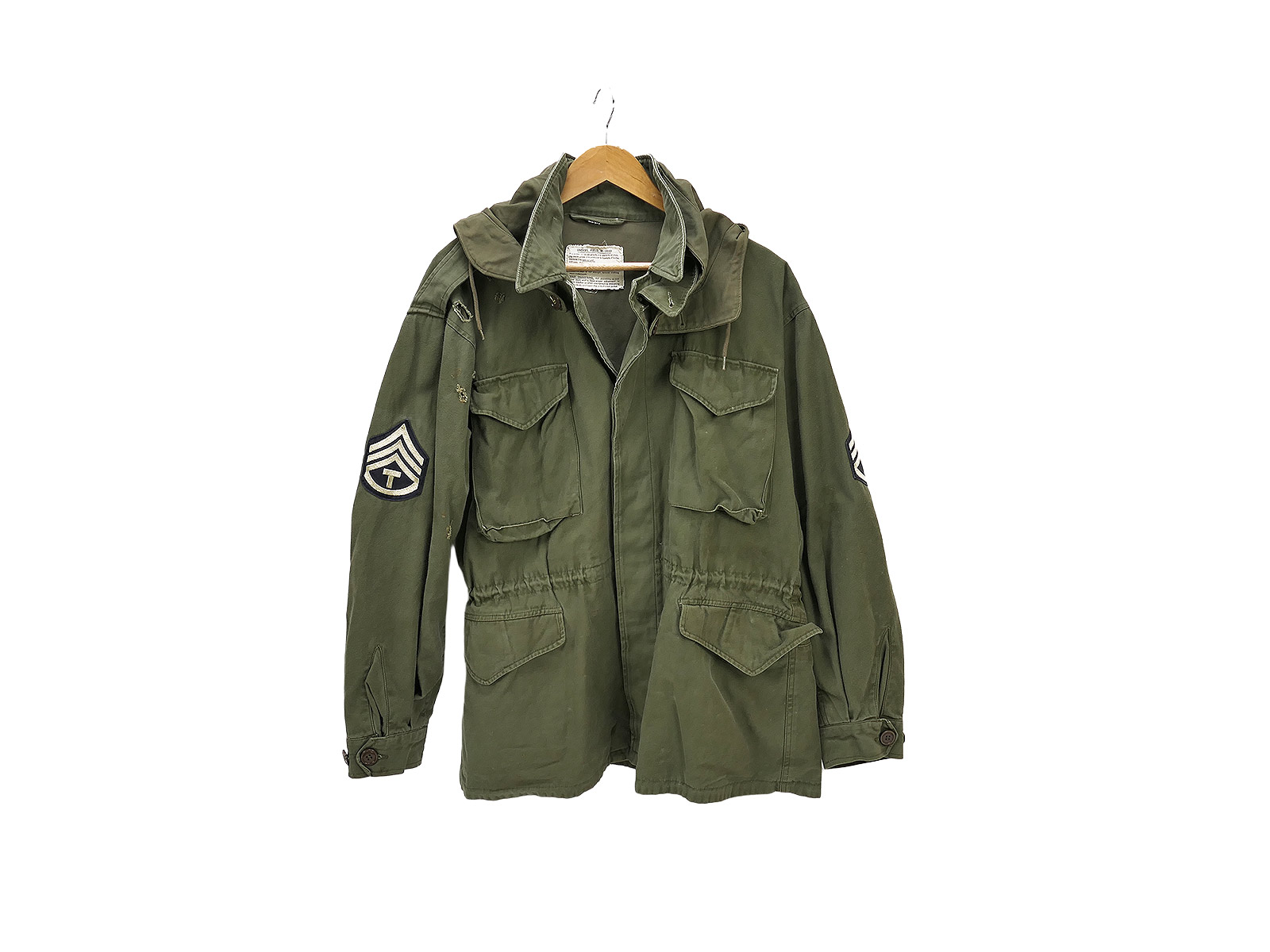 Einzelstück US Army WW2 M-1943 Field Jacket Feldjacke 101st Airborne Movie Prop US46 BATTLE WORN