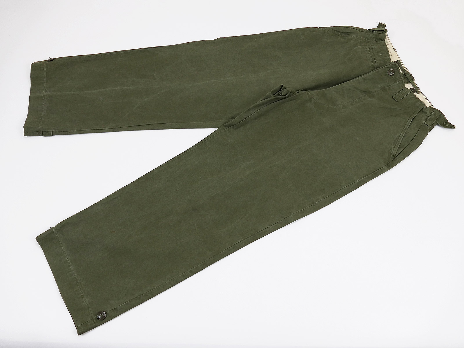 Einzelstück - Original US ARMY WW2 M1943 Feldhose M43 Field Trousers OD mit Maßen (S)