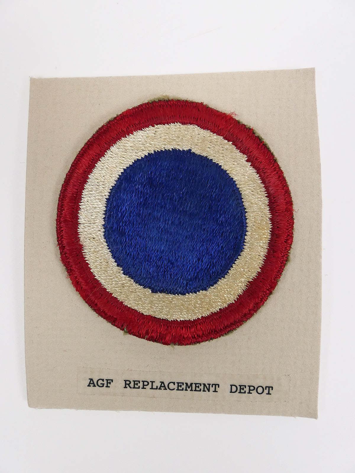 Original US ARMY WW2 Abzeichen Badge AGF Replacement Depot Patch U.S. Command / Special Unit