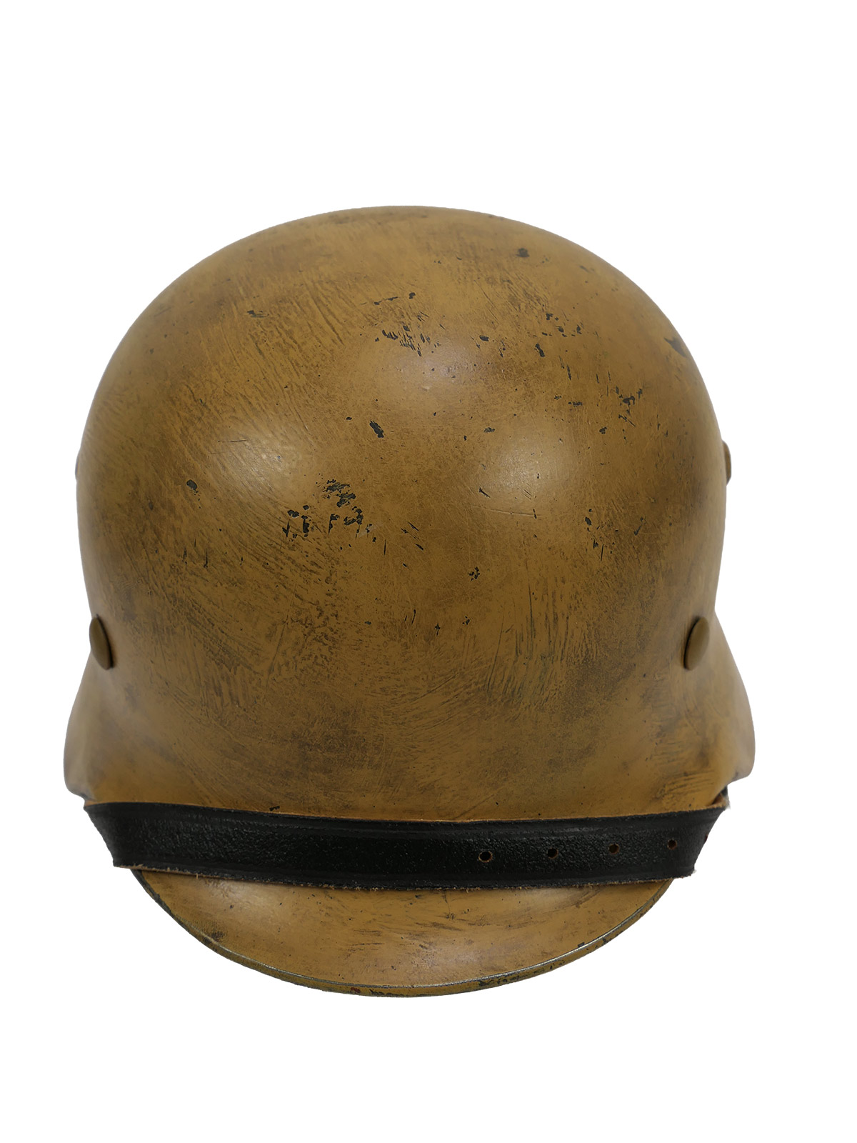 Wehrmacht DAK Afrikakorps Stahlhelm TYP M35 mit Helmfutter Gr.58 Tropenhelm BATTLE WORN