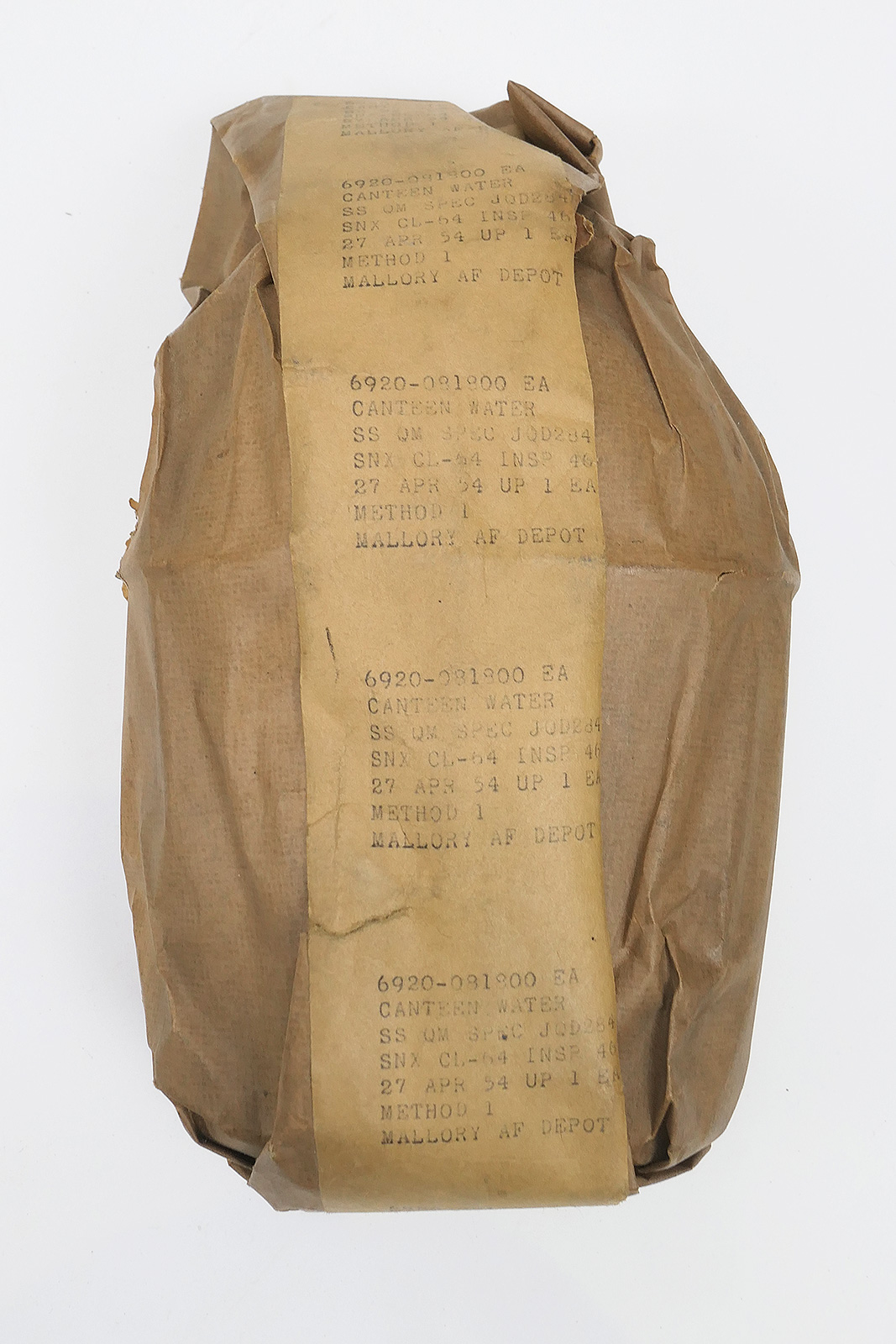 Original US Feldflasche verpackt Wasserflasche Trinkflasche Korea Vietnam / Water Canteen 1954