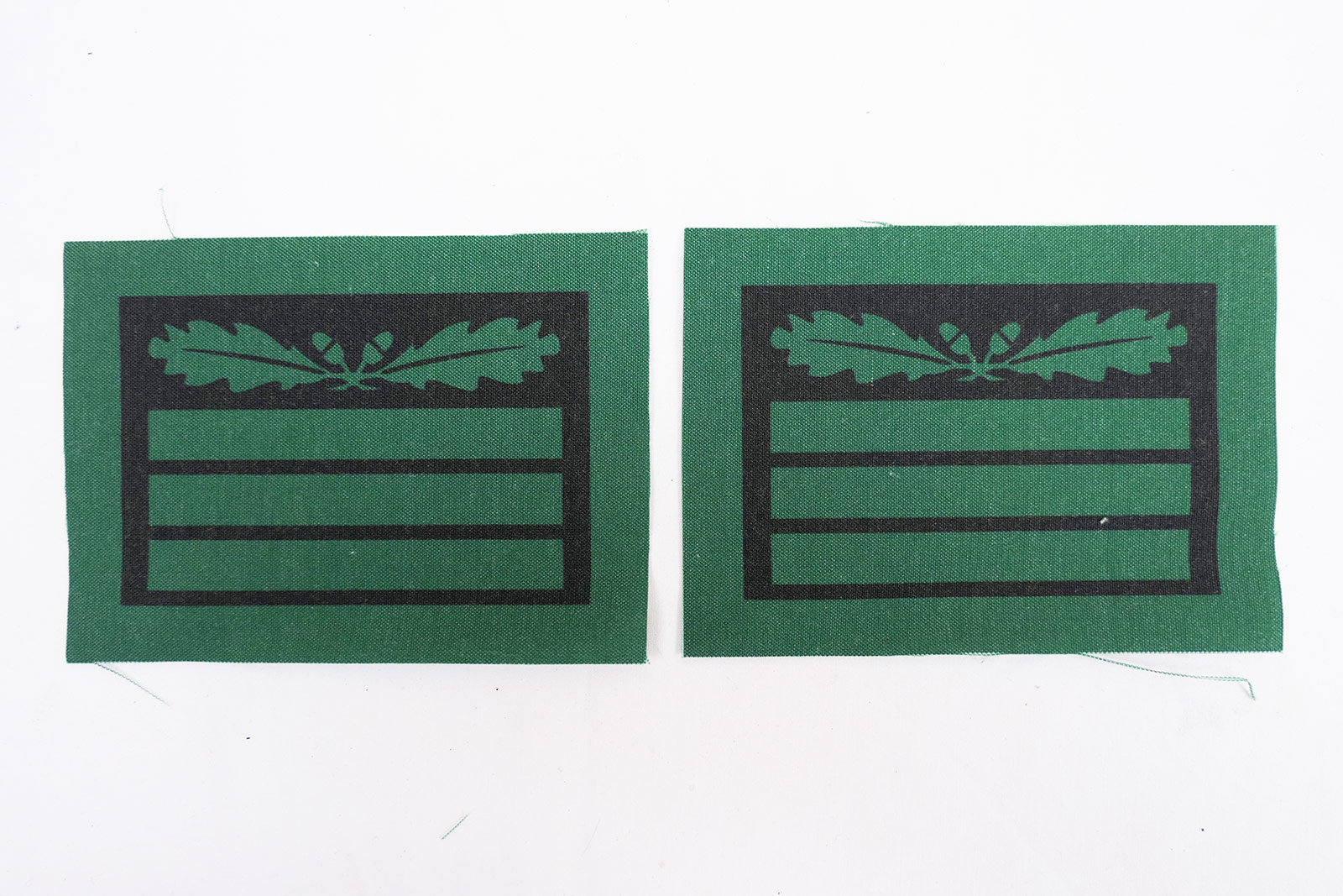 P1110018 1x Paar WSS Hauptsturmführer Dienstgradabzeichen für Tarnuniformen und Sonderbekleidung