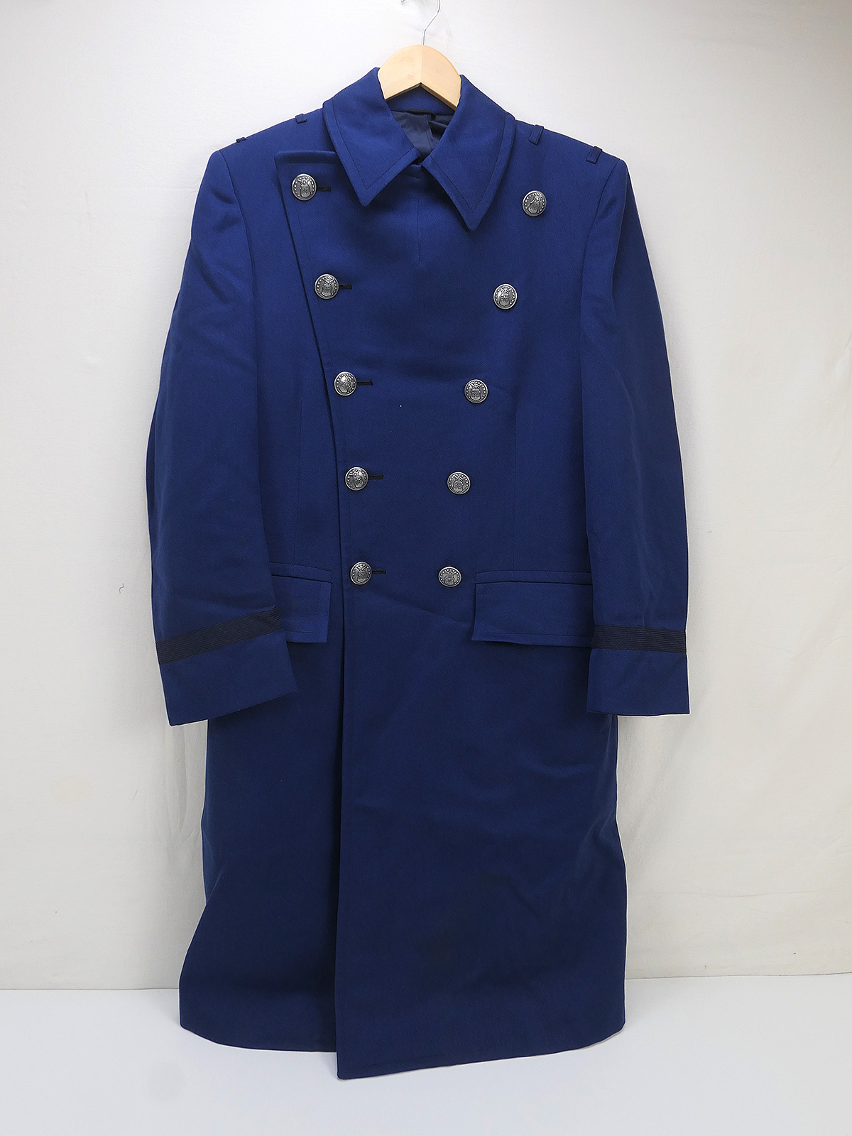 USAF US Air Force Coat Offizier Mantel Blau - 38 MR