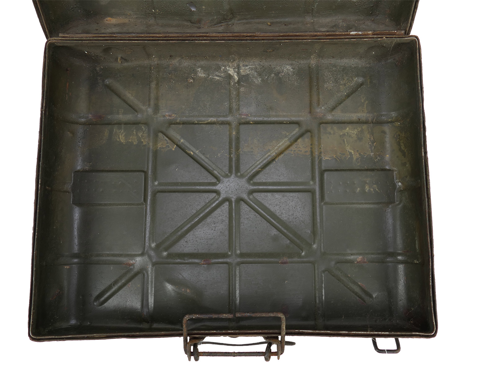 Schlachtfeldfund Transportkoffer Stielhandgranaten M24 Handgranatenkoffer Kiste BATTLE WORN
