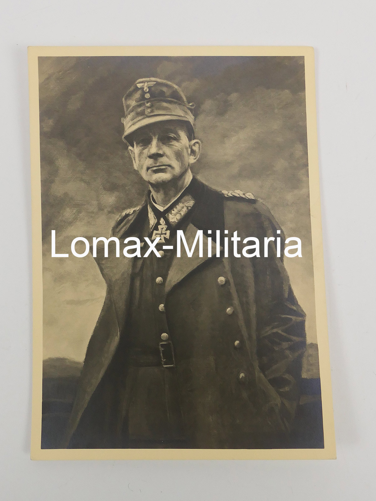 #57/ Portrait Postkarte / PK General Gebirgstruppen DIETL Photo Hoffmann " Echte Fotografie "
