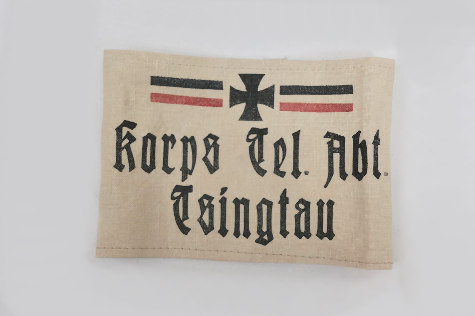 WK1 Armbinde Korps Tel. Abt.Tsingtau 1914