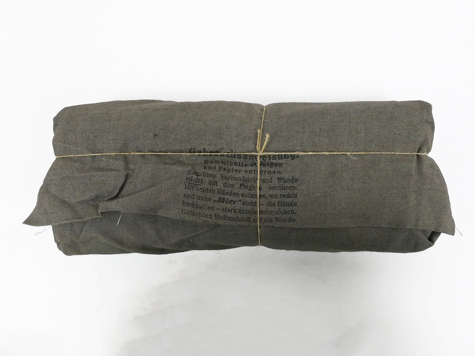 Wehrmacht Verbandpäckchen GROß 1943 Erste Hilfe 23x10cm WK2 Verbandtasche