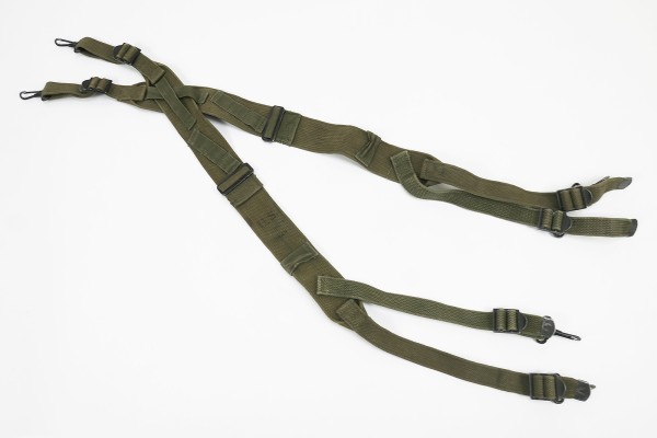 #4 ORIGINAL US ARMY WW2 Suspenders Koppeltragehilfe oliv