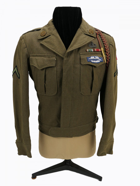 US ARMY WW2 Jacket Field Wool OD Ike Jacket Uniformjacke size 36 / 82nd Airborne