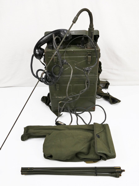 US / SWE ARMY FUNKGERÄT BC-1000 RADIO + Zubehör Hörer Antenne WILLYS JEEP