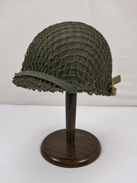 US ARMY Type WW2 M1 Stahlhelm helmet + Liner Kinnriemen Helmnetz