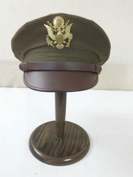 US ARMY WW2 Officer Crusher cap VISOR HAT Schirmmütze Offizier