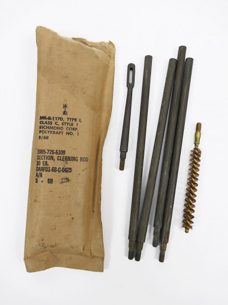 #A Vietnam US ARMY Cleaning Kit Garand M1 Rifle Cal .30 Waffenreinigungsgerät Tool Putzstock 1968