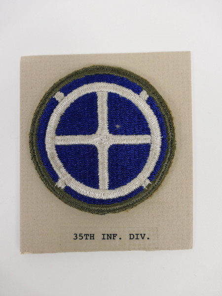 Original US ARMY WW2 Infanterie Divisionsabzeichen Patch - 35th Infantry Division Abzeichen