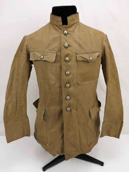 Frankreich WW1 WW2 Offiziers Tropenjacke Sommer Uniform Jacke