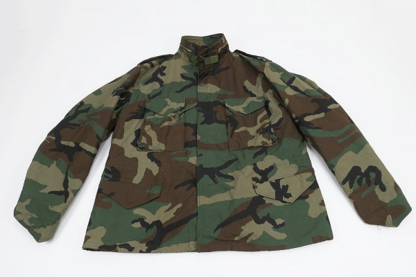 US Cold Weather Field Jacket M65 Feldjacke Woodland Gr. XL Biker Tarnjacke