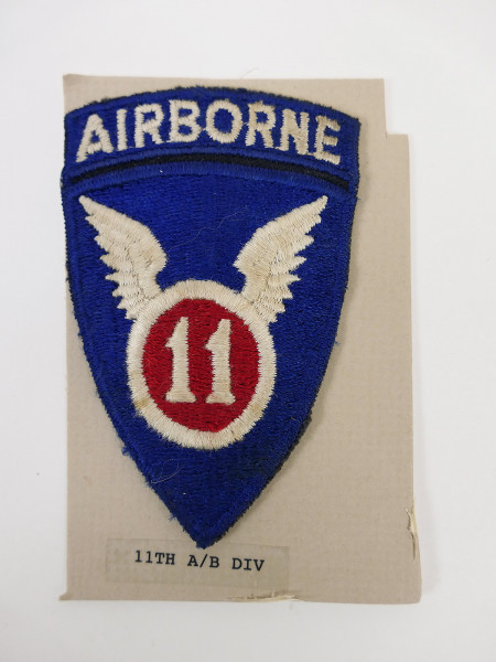 Original US ARMY WW2 Airborne A/B Divisionsabzeichen Patch - 11th A/B Division Abzeichen