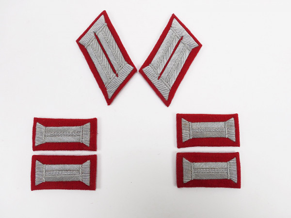 Wehrmacht Satz Artillerie Kragenspiegel + Ärmelpatten Mannschaften für Paraderock Parade Uniform