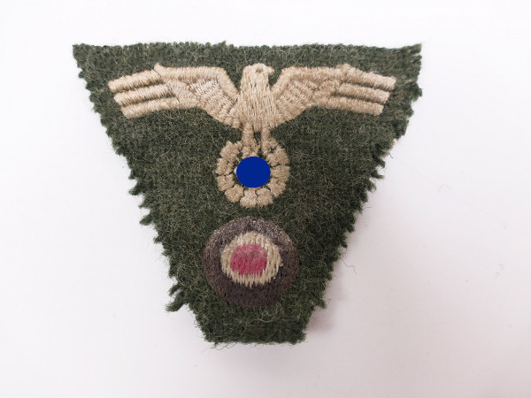 Wehrmacht Heer Trapez Mützenabzeichen M40 gestickt Mützenadler Feldmütze ANTIK