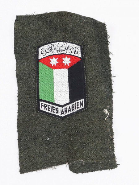 Freies Arabien Ärmelabzeichen Feldbluse Ärmelschild Freiwilligen Waffen SS auf Tuch