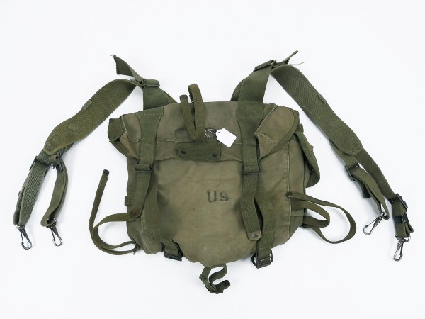 US WW2 / VIETNAM Gepäck Pack Field Combat M-1945 Tasche + Suspenders
