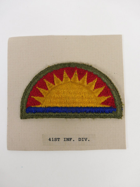 Original US ARMY WW2 Infanterie Divisionsabzeichen Patch - 41st Infantry Division Abzeichen