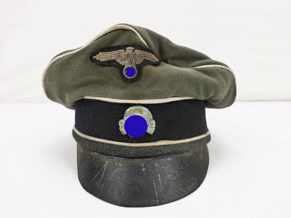 Waffen SS VT Schirmmütze Crusher Cap Gr.59 mit Effektenmix