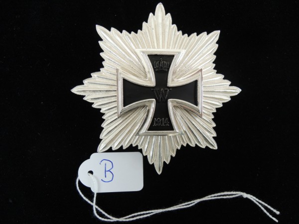 Preussen Bruststern Großkreuz d. Eisernes Kreuz 1914 Hindenburgstern Uniform
