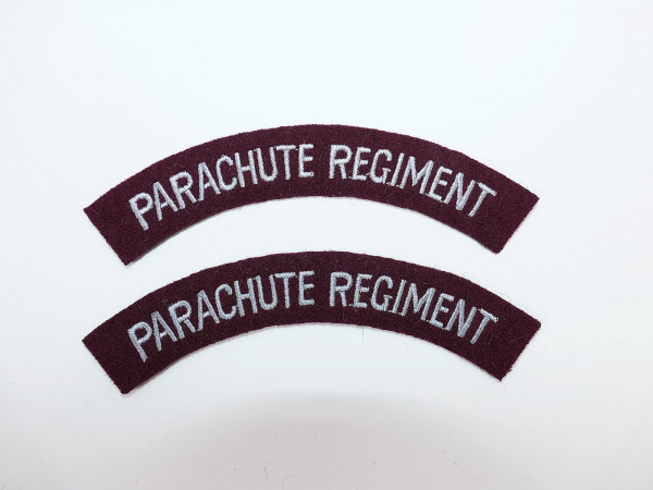 British Army Parachute Regiment Shoulder Titles 1x pair