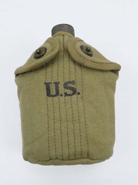 #13 Set US ARMY Feldflasche (Original) mit Becher und Feldflaschenbezug